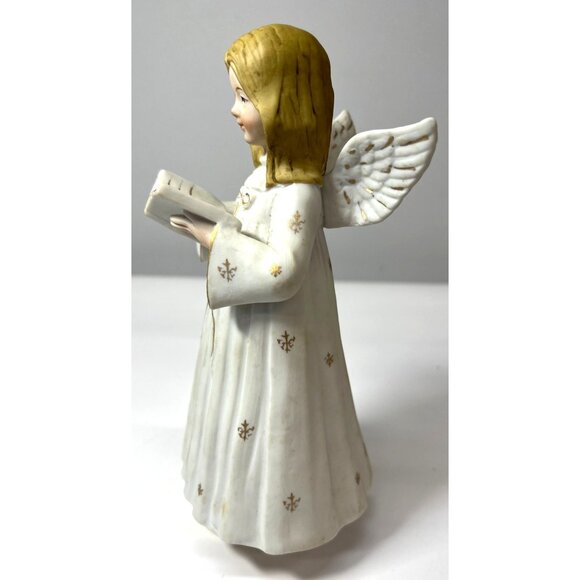 Vintage Ceramic Angel Figurine Reading Book - Picture 7 of 7